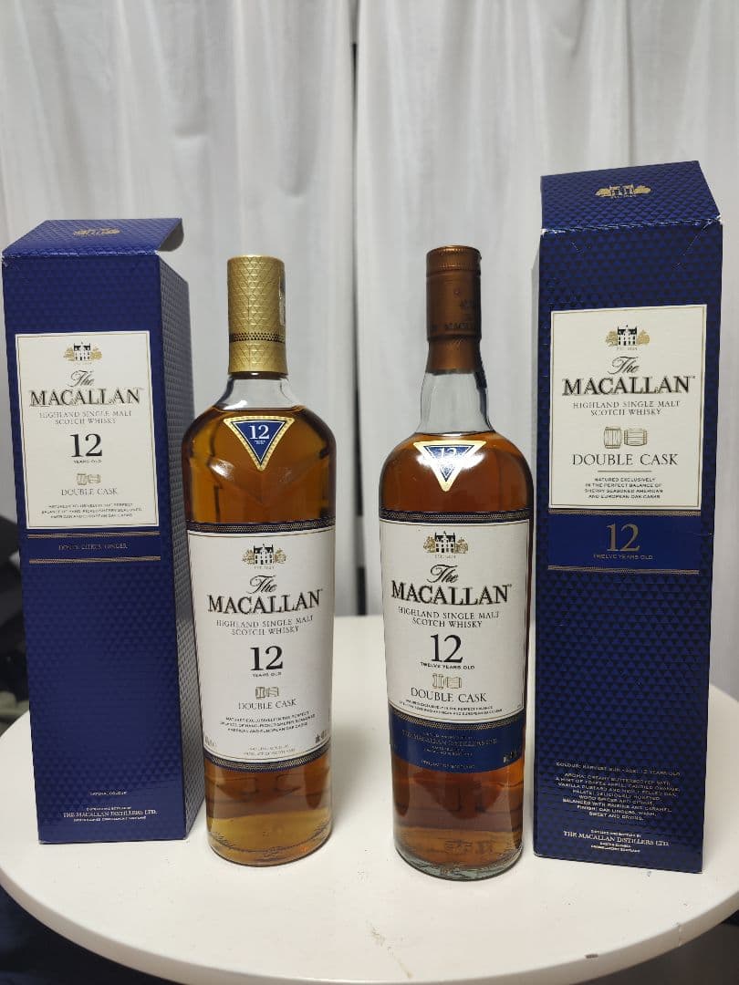ザ・マッカラン 12年 ダブルカスク 新旧 2本セット 箱付き