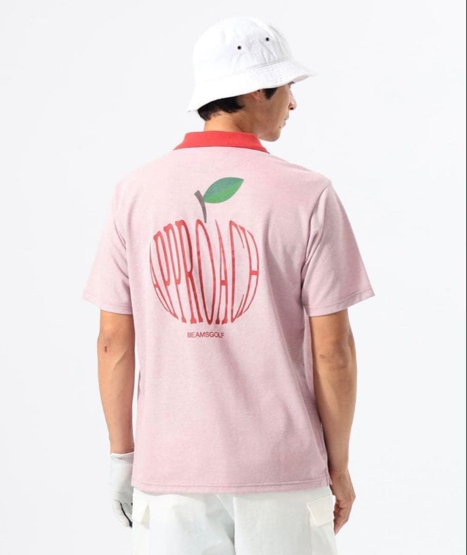 BEAMS GOLF フルーツロゴ クレリックポロシャツ