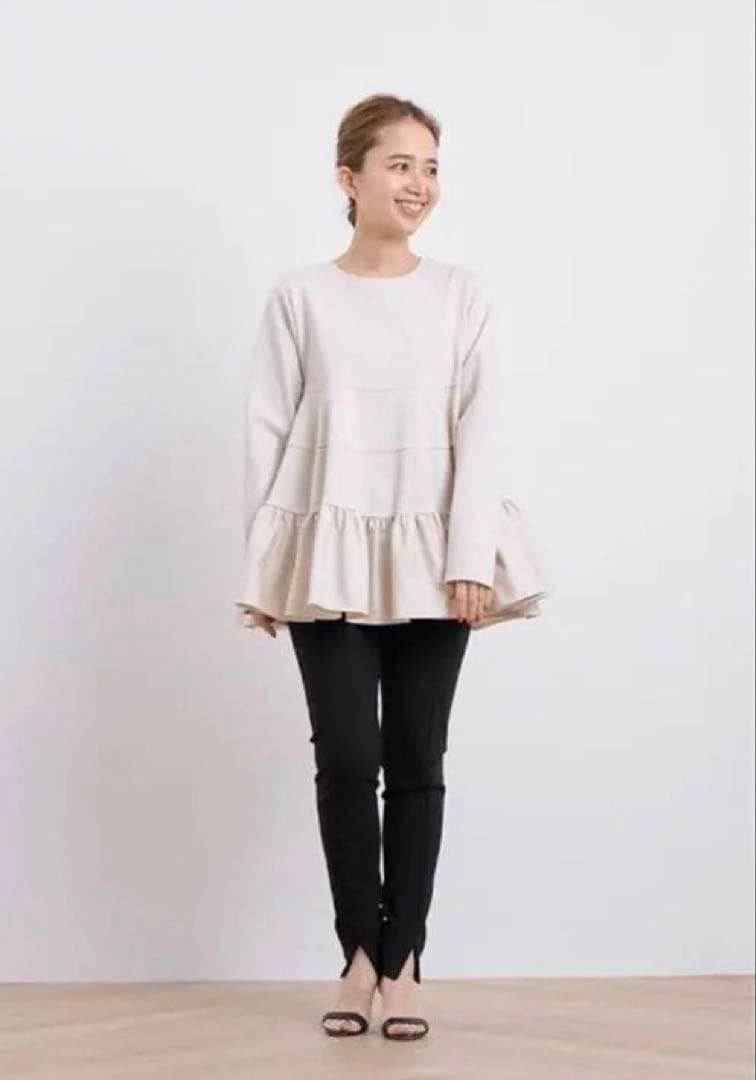 yori ぬくぬくスリットレギパン　36