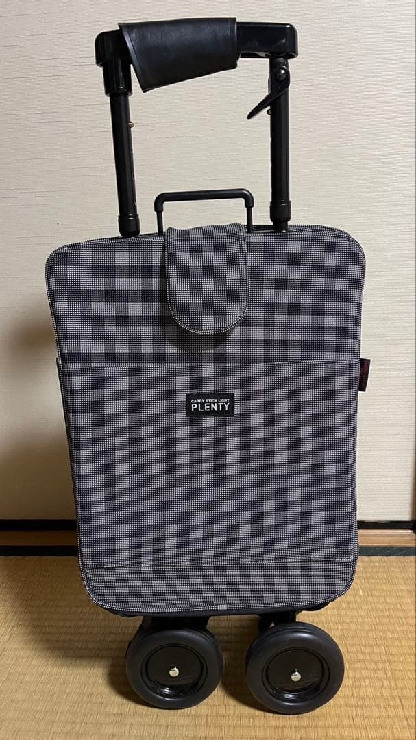 象印キャリーステッキ ライト ギンガムチェック カート