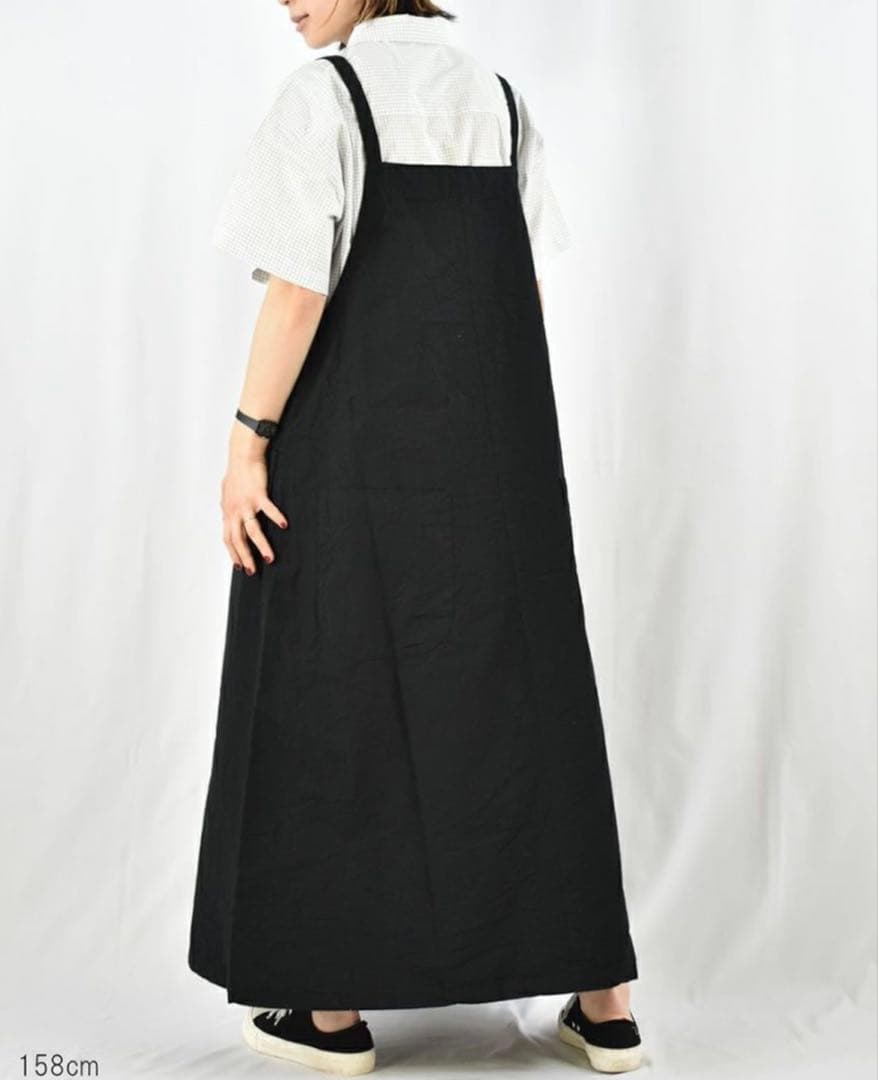 Sarahwear コットンリネンダンプサロペットジャンパースカート