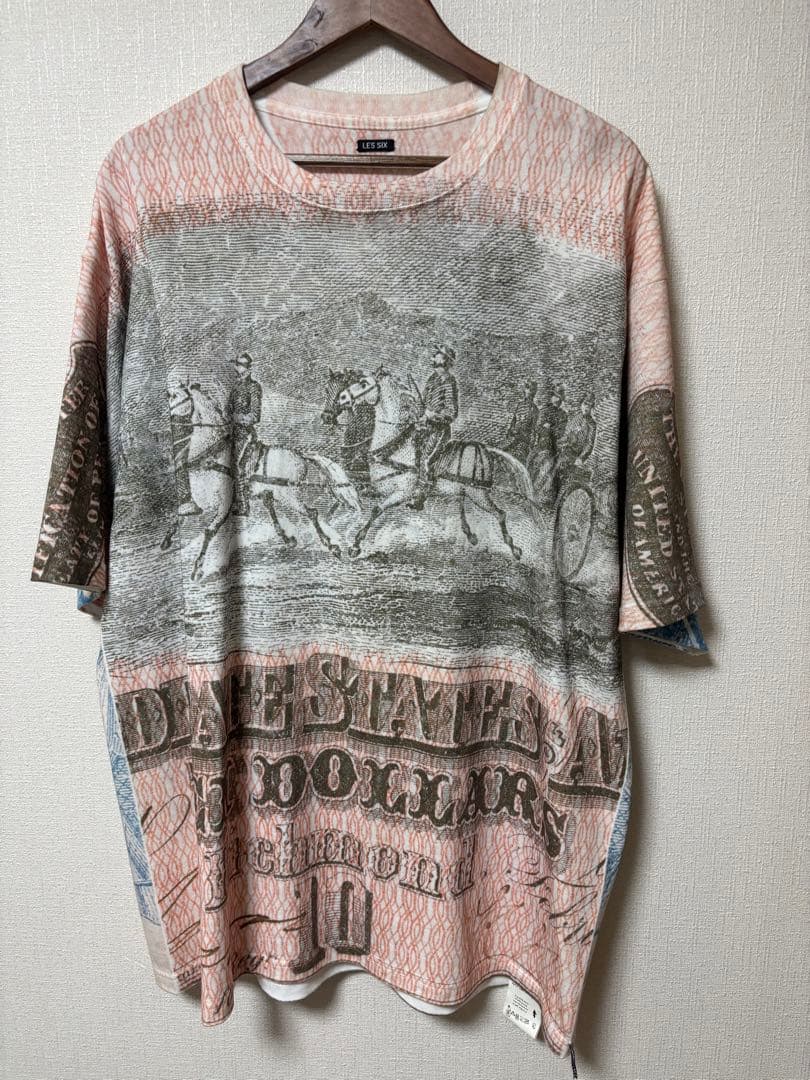 LES SIX ドル札デザイン Tシャツ