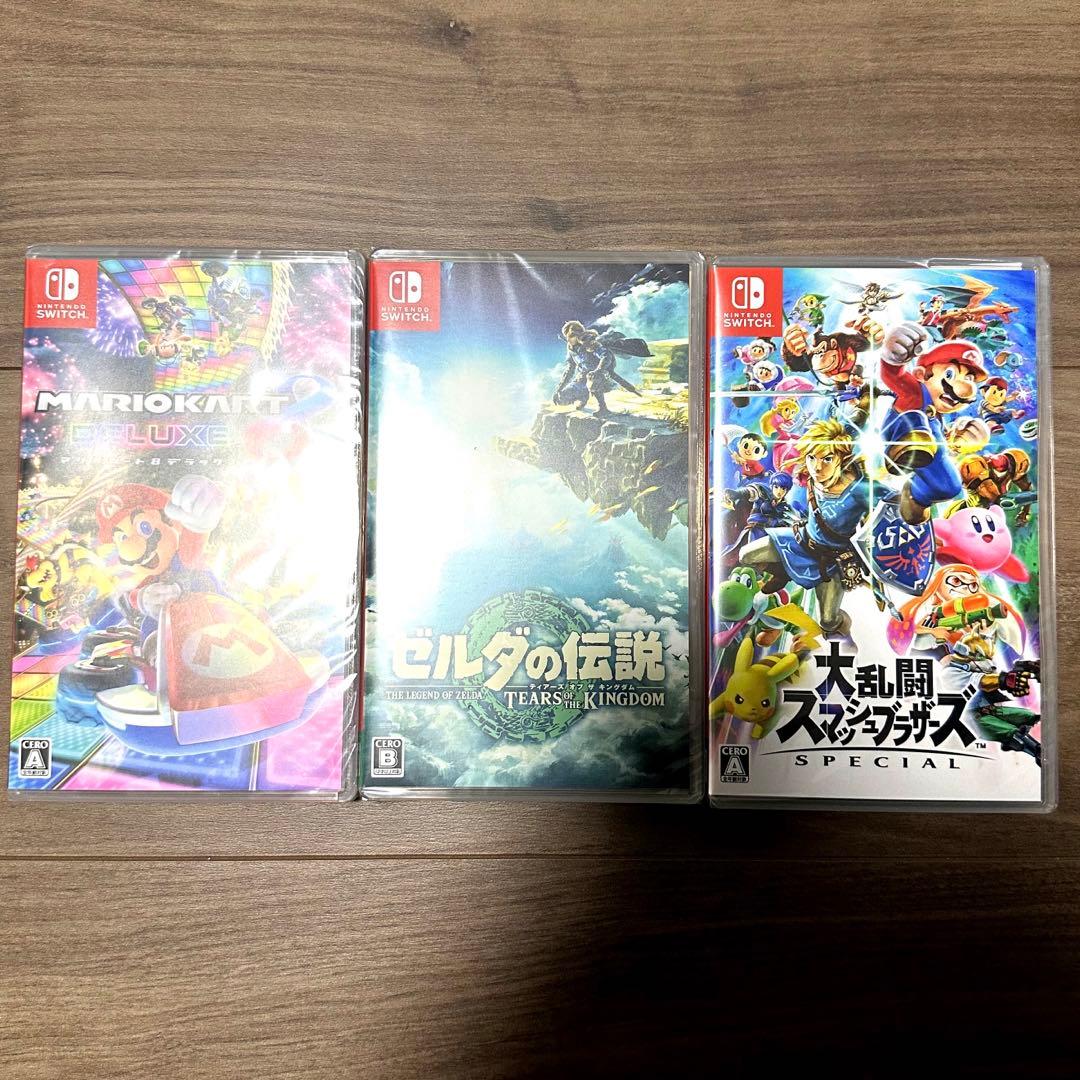 任天堂Switch ゼルダ　スマブラ　マリオカート　３本セット