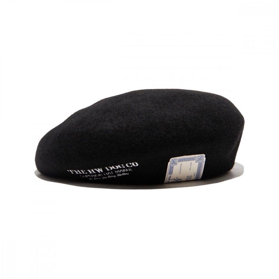 THE HW DOG CO ベレー帽　EMBROIDERY BIG BERET