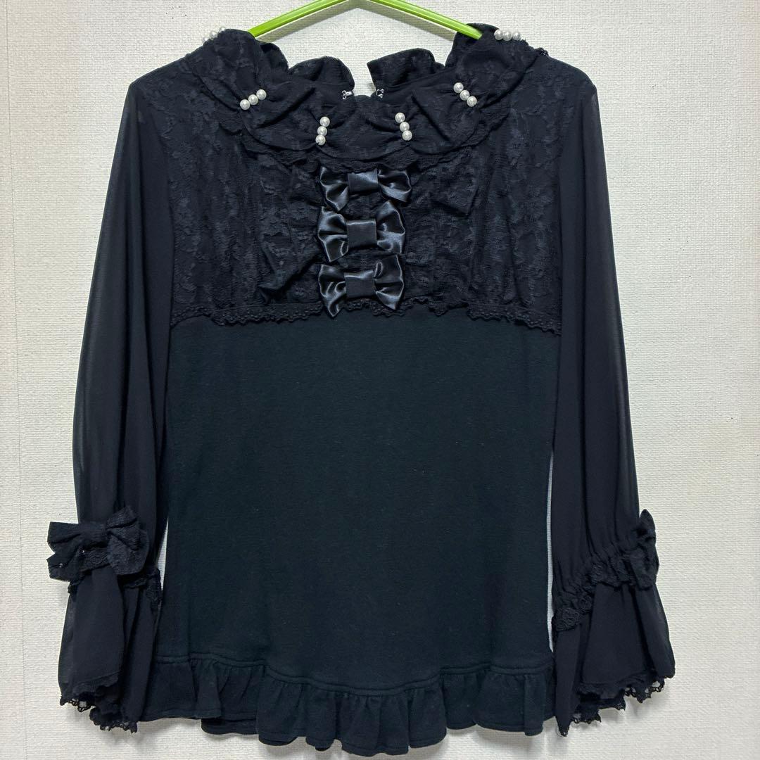 Angelic Pretty シフォン カットソー ブラック
