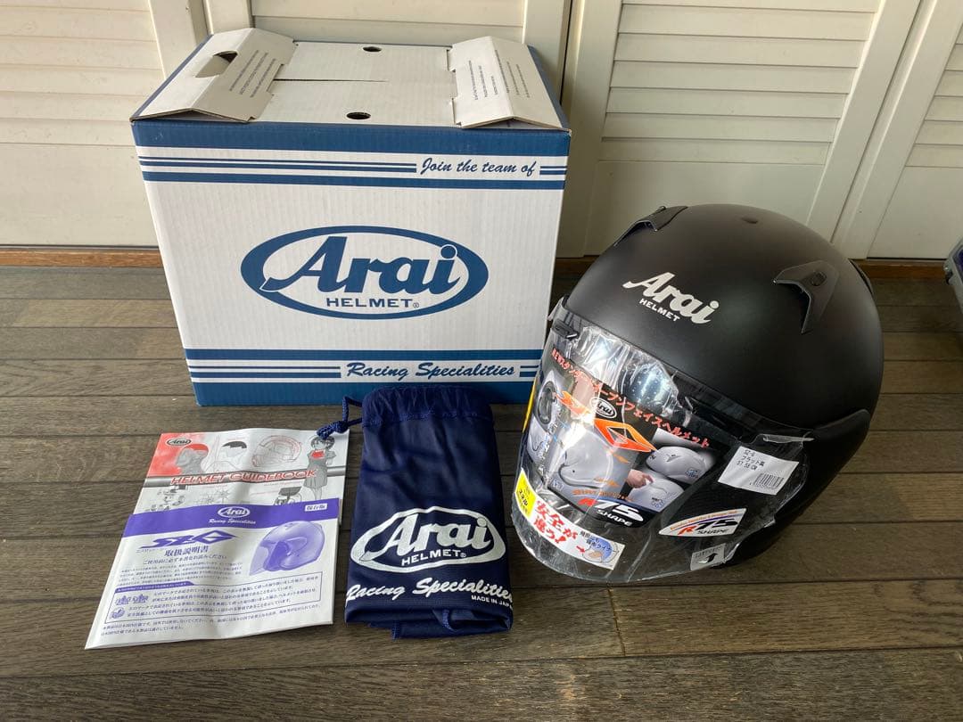 【新品未使用】Araiヘルメット SZ-G フラット黒 Mサイズ