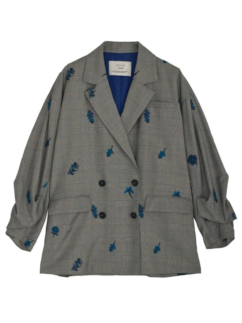 ジャケット・アウター AmeriVINTAGE CHECK FLOWER PAPA JACKET