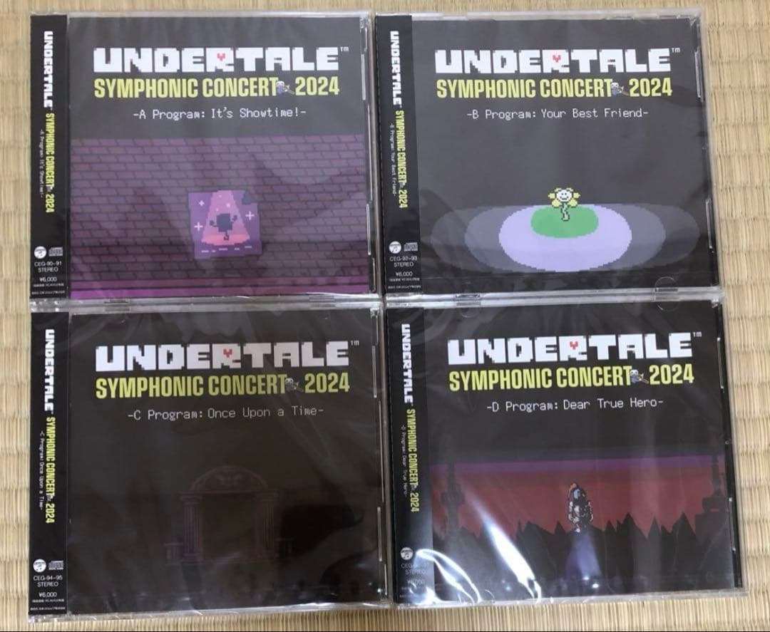 undertale コンサート CD フルセット 4枚 来場者限定 新品未開封