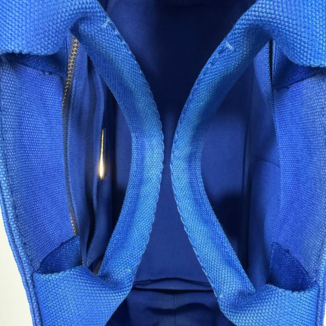 美品✨ PRADA カナパ S 2way ショルダー付 ブルー Cobalto