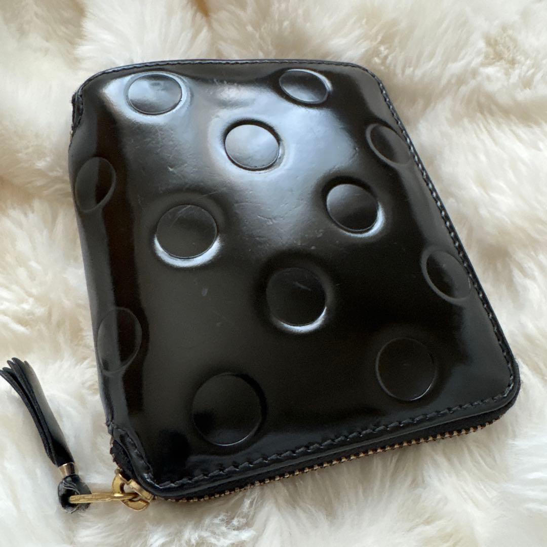 た*）様 【コムデギャルソン】 ポルカドット 二つ折りジップウォレット