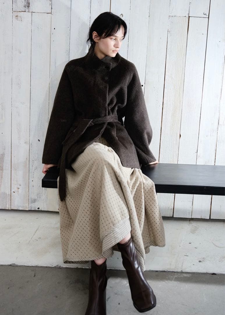 【新品】TAGEECHITA JAPAN フェザーウールミドルコート