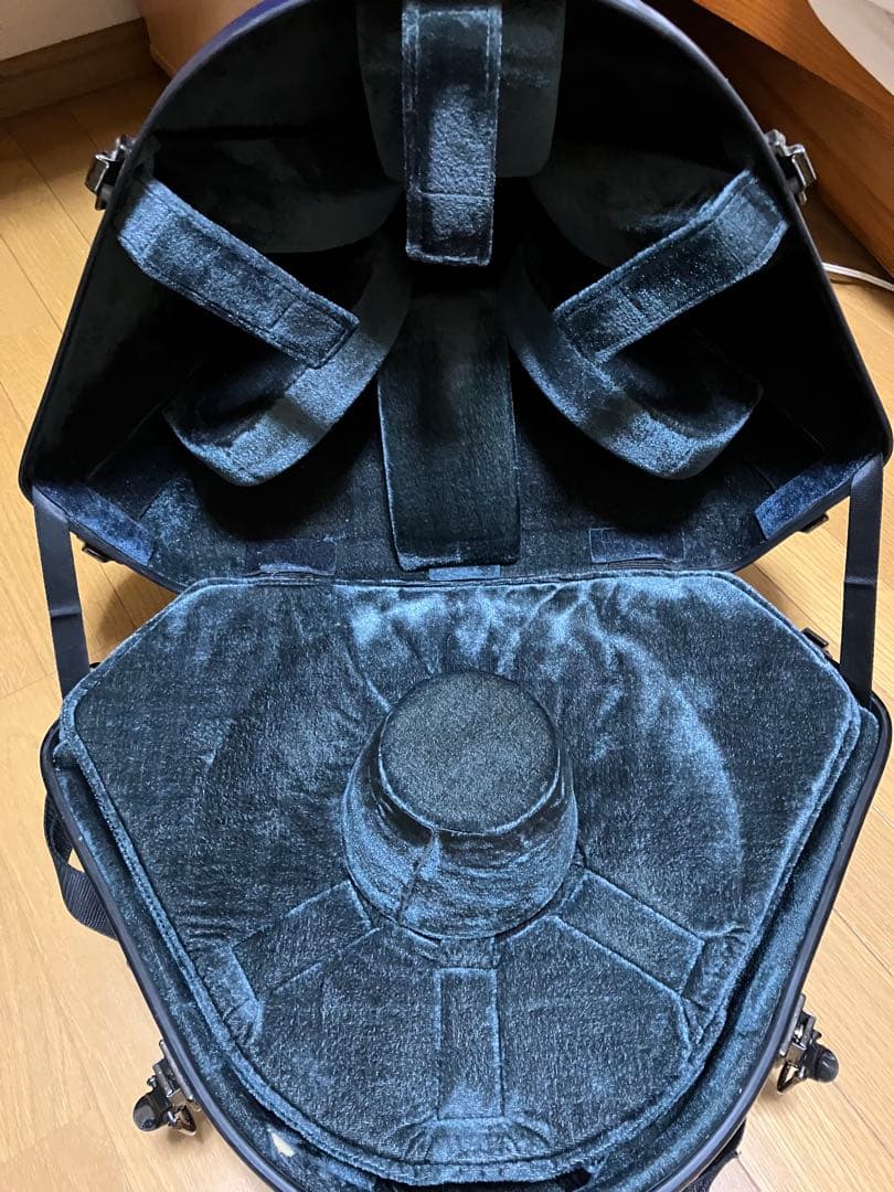 C.C.シャイニー ケース フレンチホルン ケース　ハードシェル ブルー