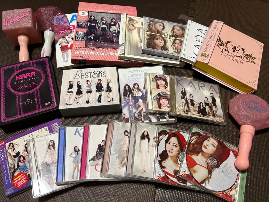 KARA レア CD DVD 19点とペンライト3点セット 合計約5万５千円分