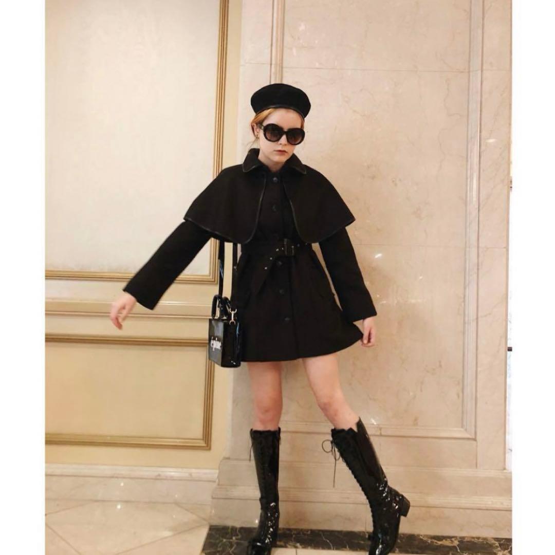 epine ケープコート 黒