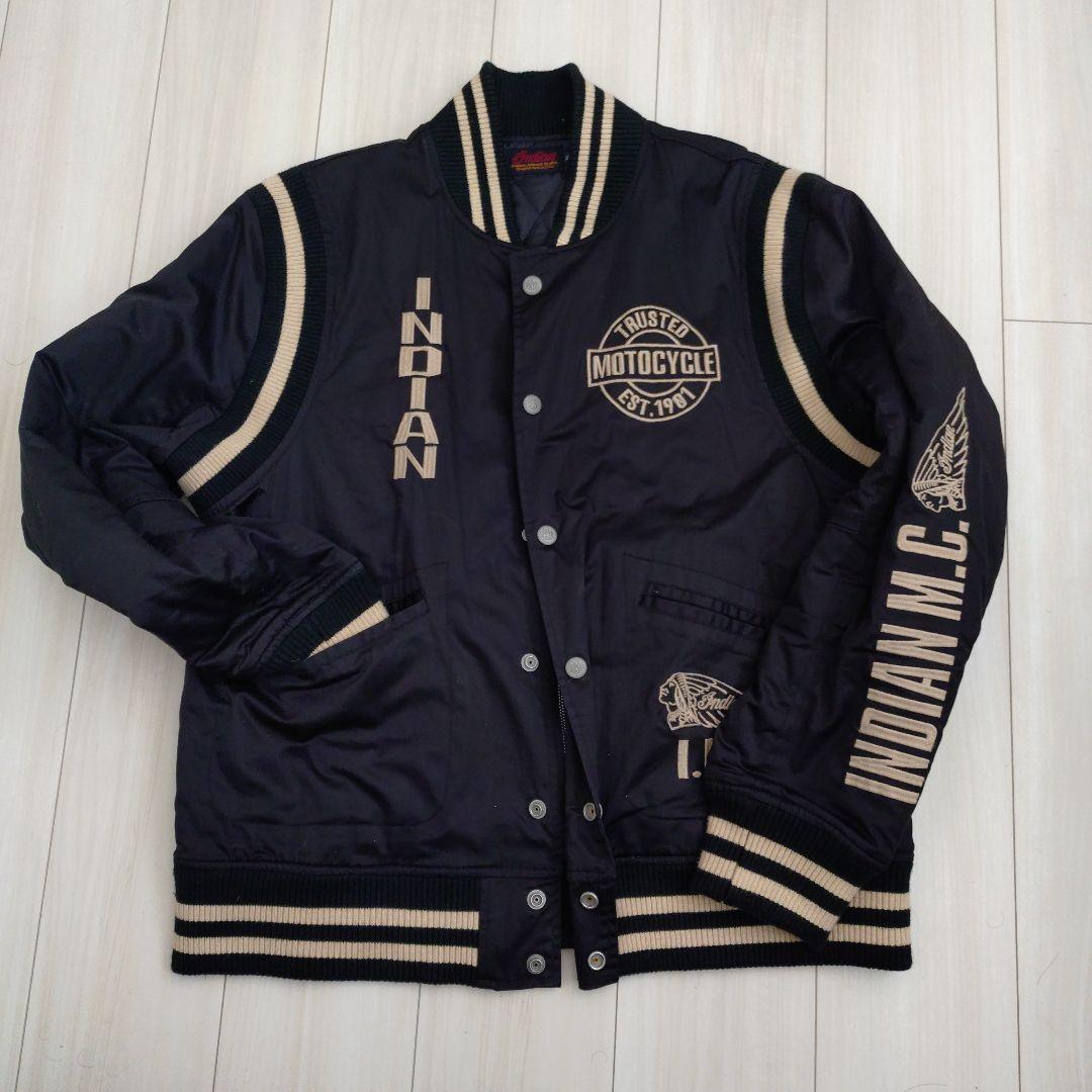 Indian Motorcycle スタジャン ブラック