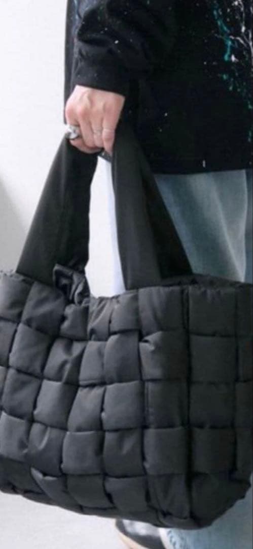 ear PAPILLONNER 撥水ライトメッシュトートバッグ 黒 Ｌ