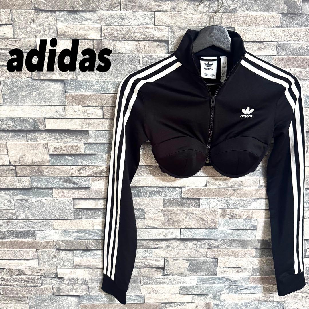 (美品) adidas MONO ジェレミースコット　CROP TT ブラック