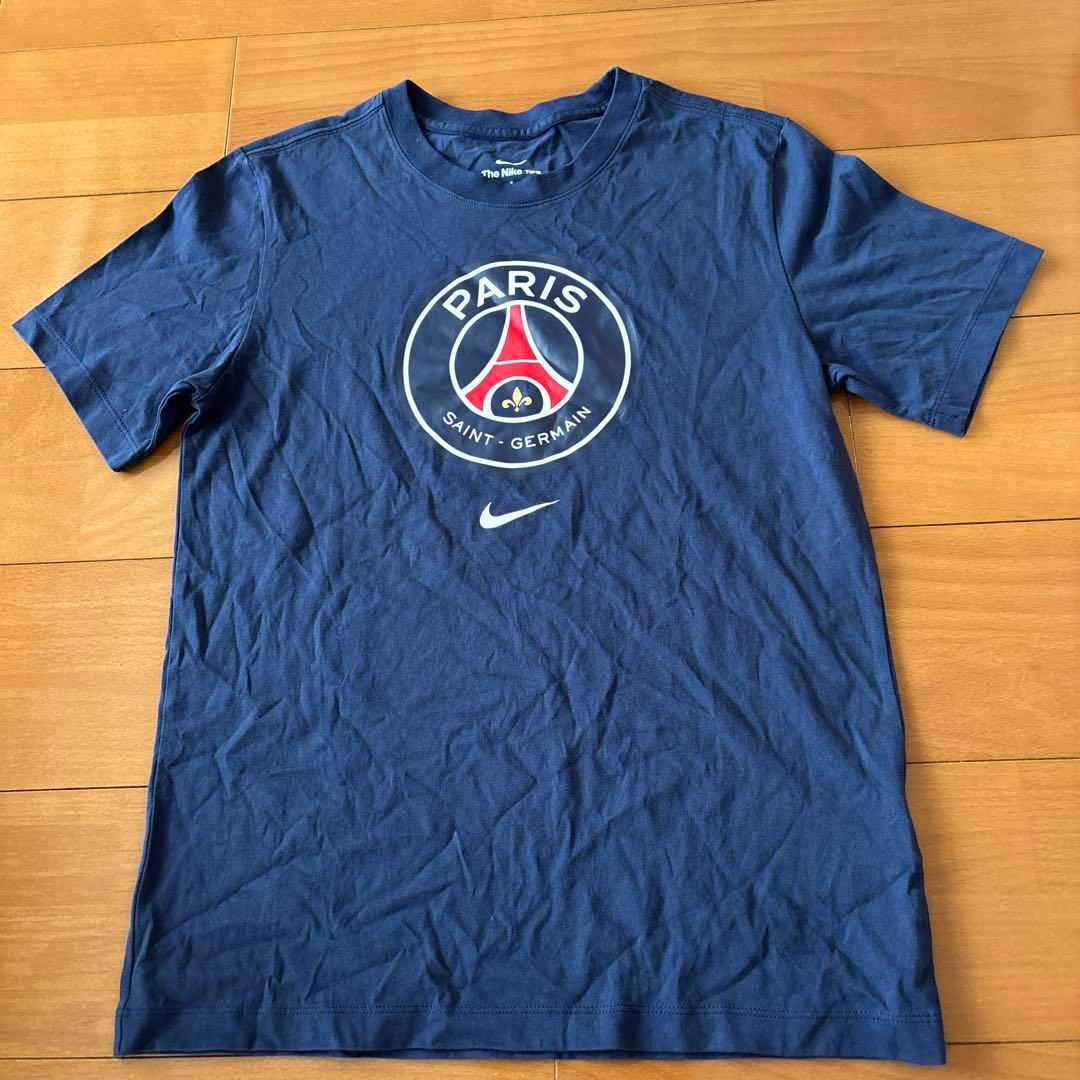 限定完売！ナイキパリサンジェルマンロゴTシャツS/PSG NIKEネイビー