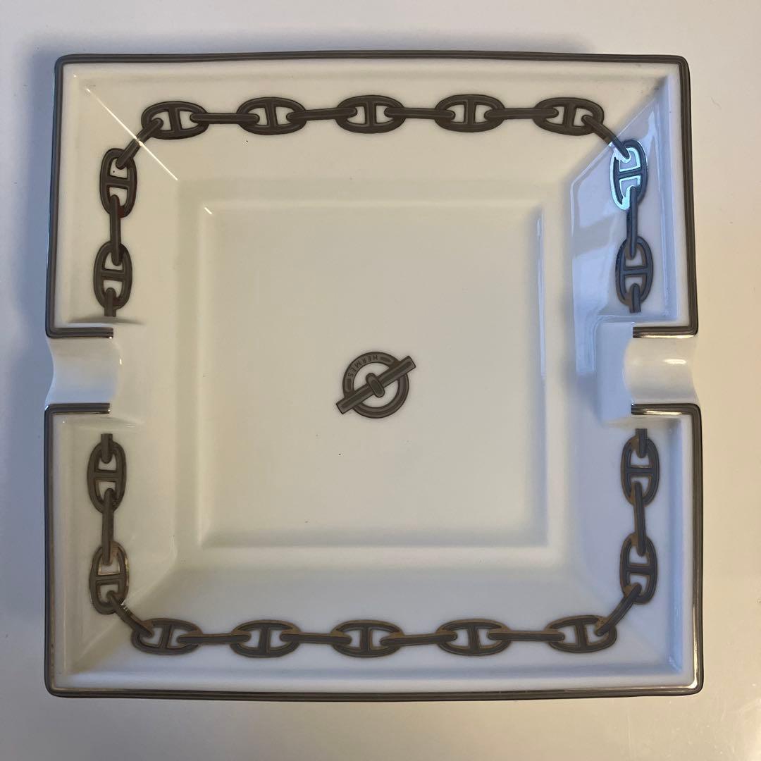 エルメス シェーヌダンクル 灰皿 シルバー