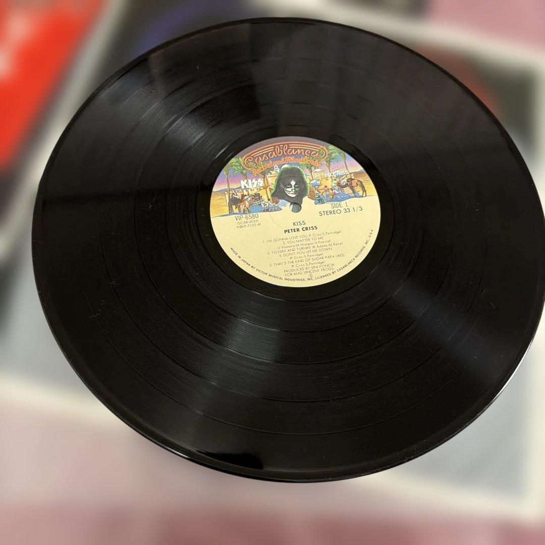 ピーター・クリス ポスター付★帯付極美盤★KISS★LPレコード