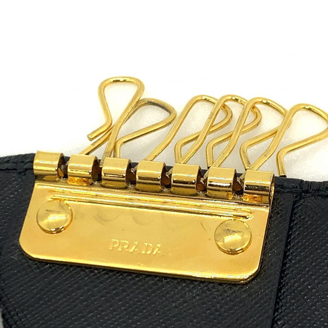 PRADA サフィアーノ ブラック 6連 キーケース 06103