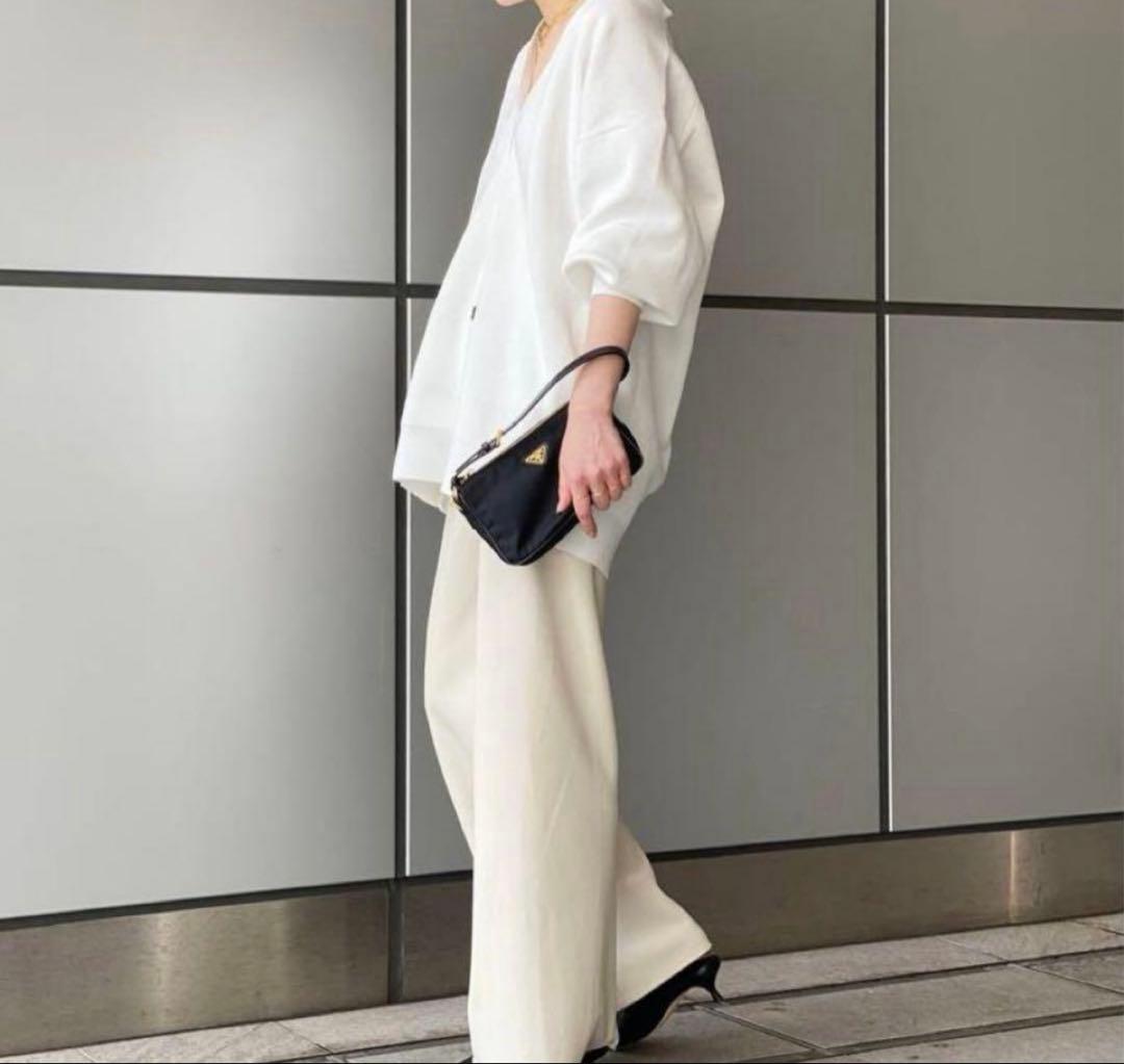 【AP STUDIO】エラスティックパンツ 38 ナチュラルドゥーズイエムクラス