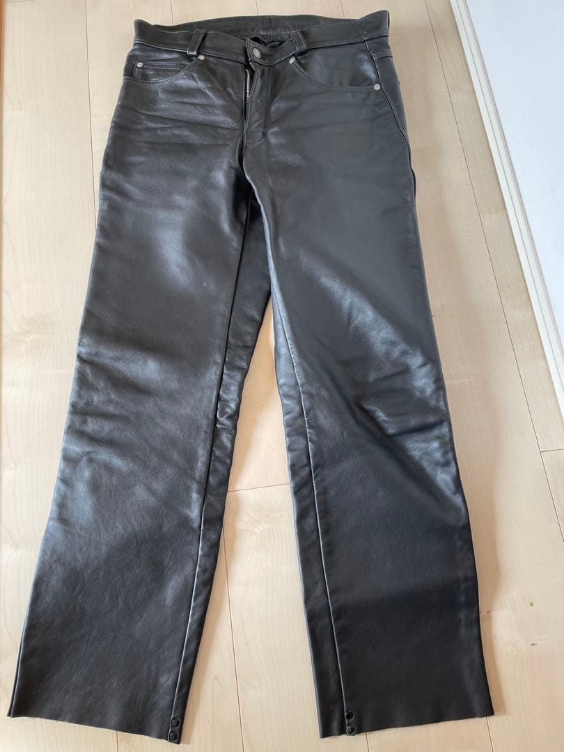 Schott レザー パンツ ブラック 34インチ