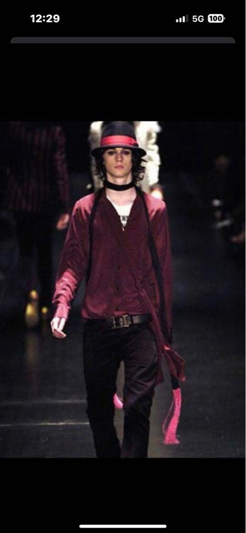 05AW Dior Homme グラムロック期　ストール　ディオールオム