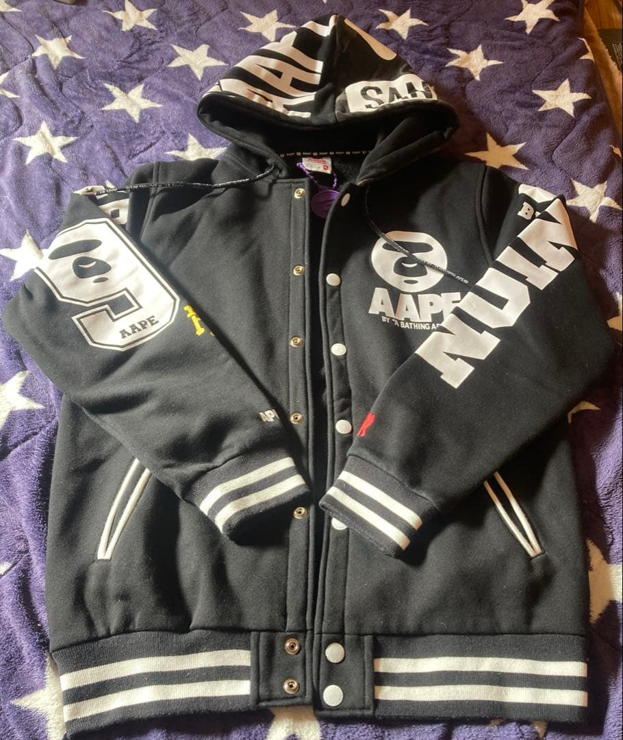 aape by bathing ape AAPE スタジャン フードMサイズ