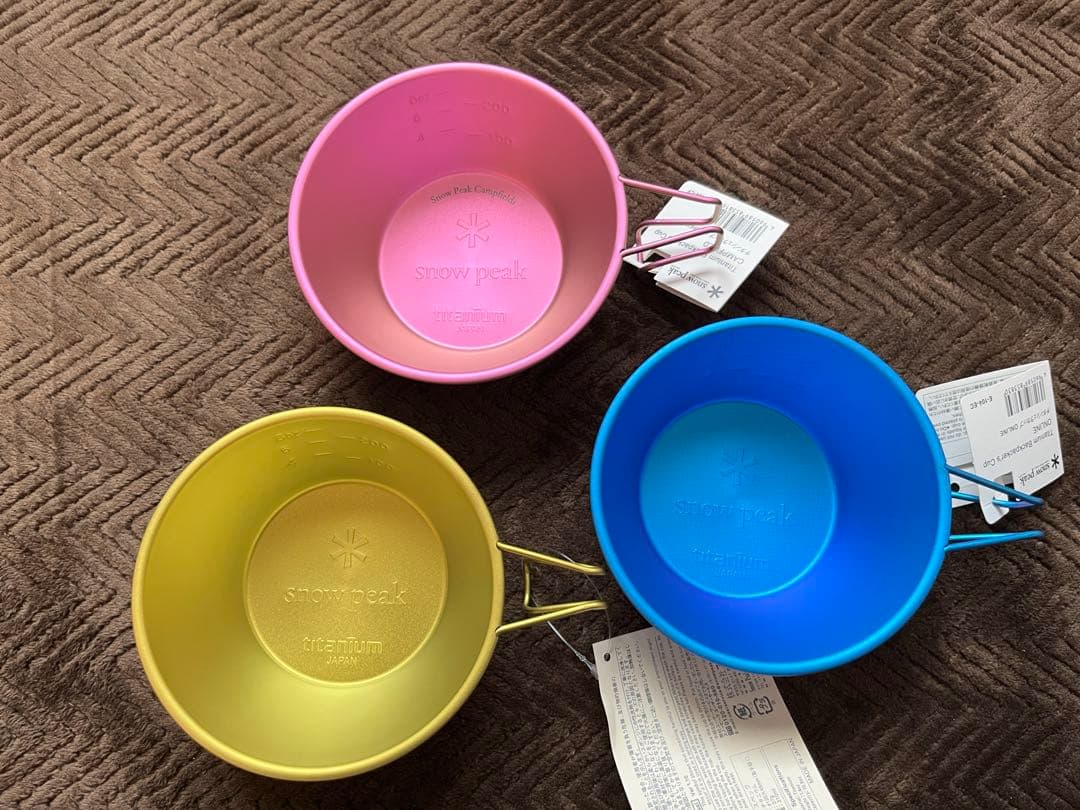 スノーピーク　限定チタンシェラカップ