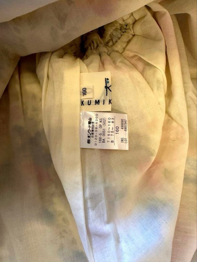 【新品タグ付き】組曲花柄ワンピース（160）