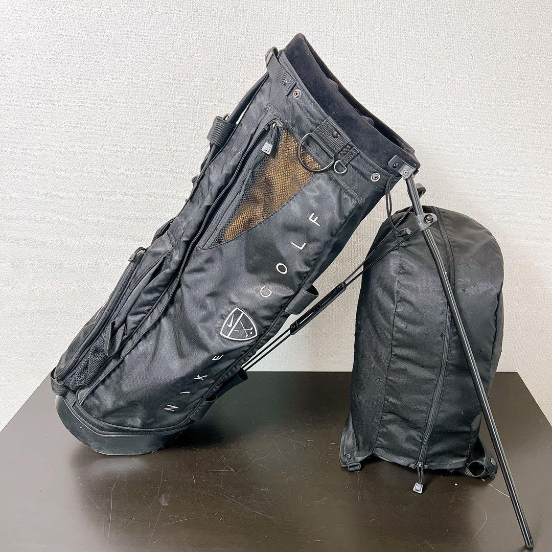 希少 NIKE ナイキ スタンドキャディバッグ IZZO高機能ストラップ4分割黒