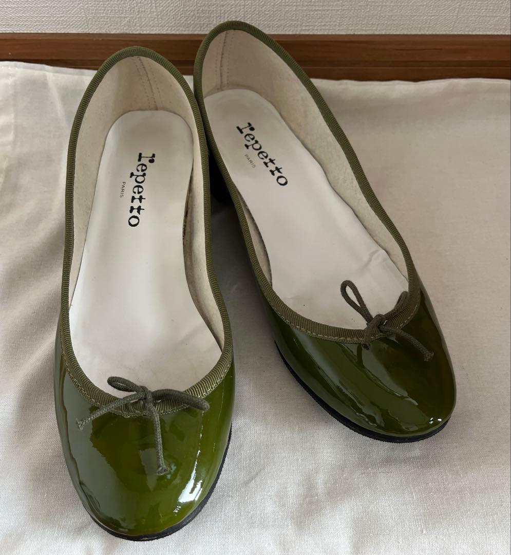 レペット/バレリーナ/グリーン/カーキ/39