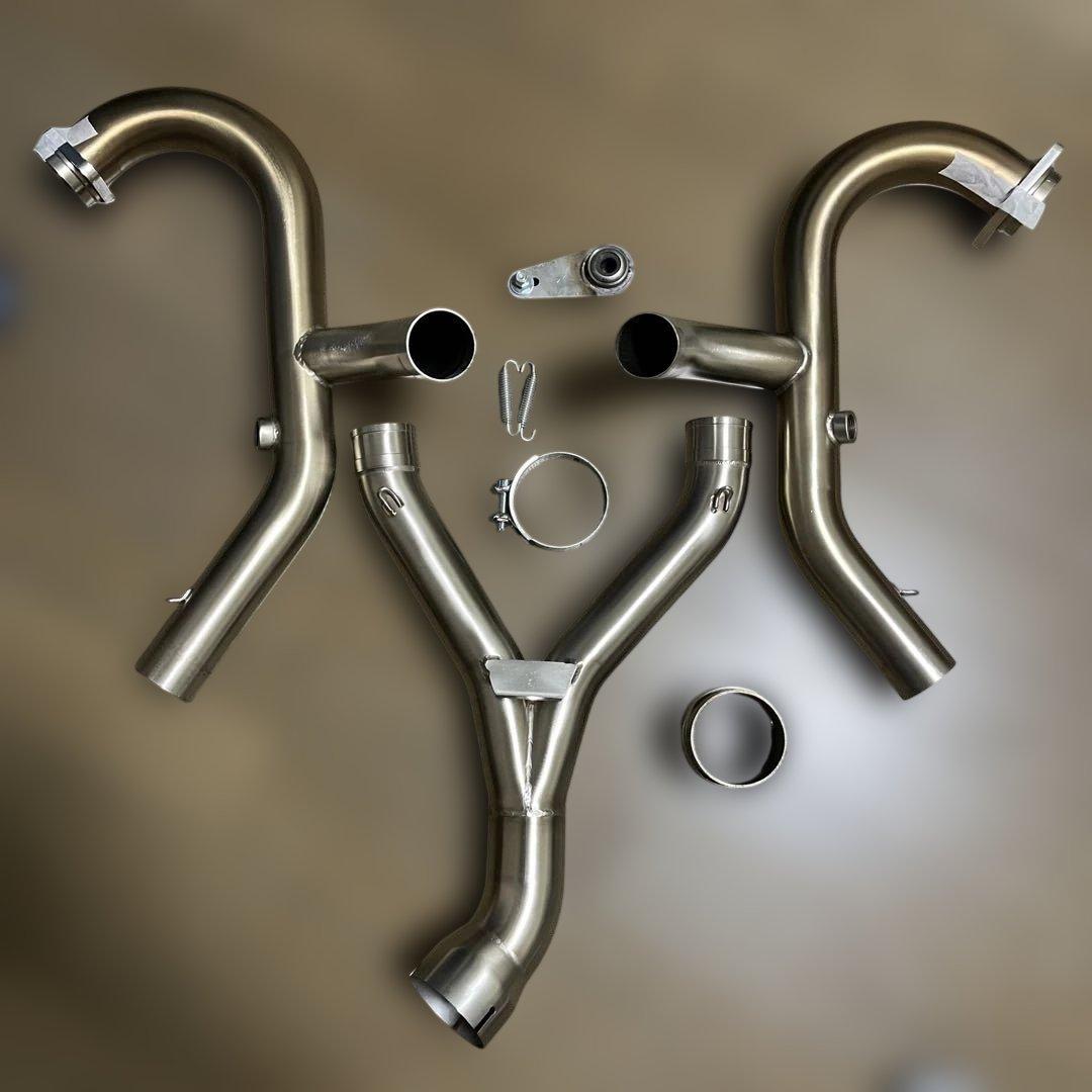  RnineT ユニットガレージ　ステンレスエキゾーストパイプ