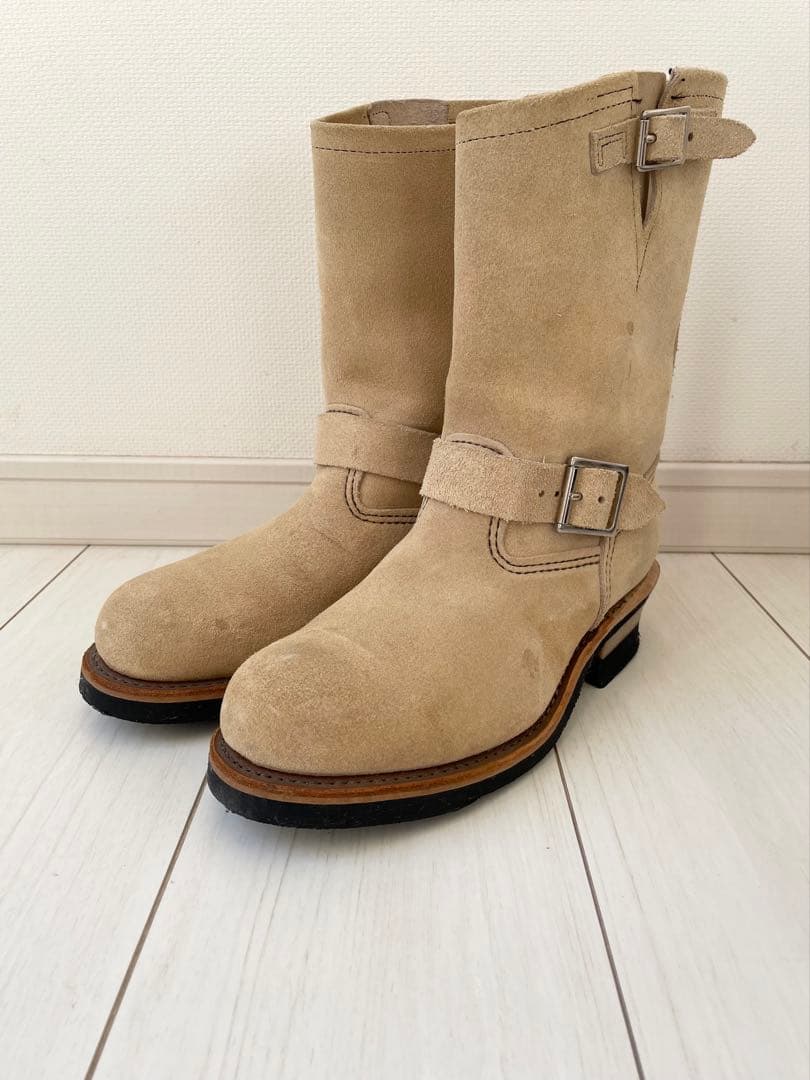 2008年 USA製 レッドウイング スエード エンジニアブーツ 8268