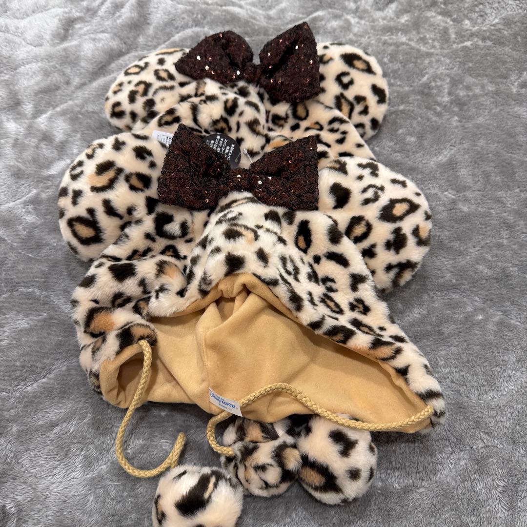 ディズニー　ファンキャップ　豹柄　セット