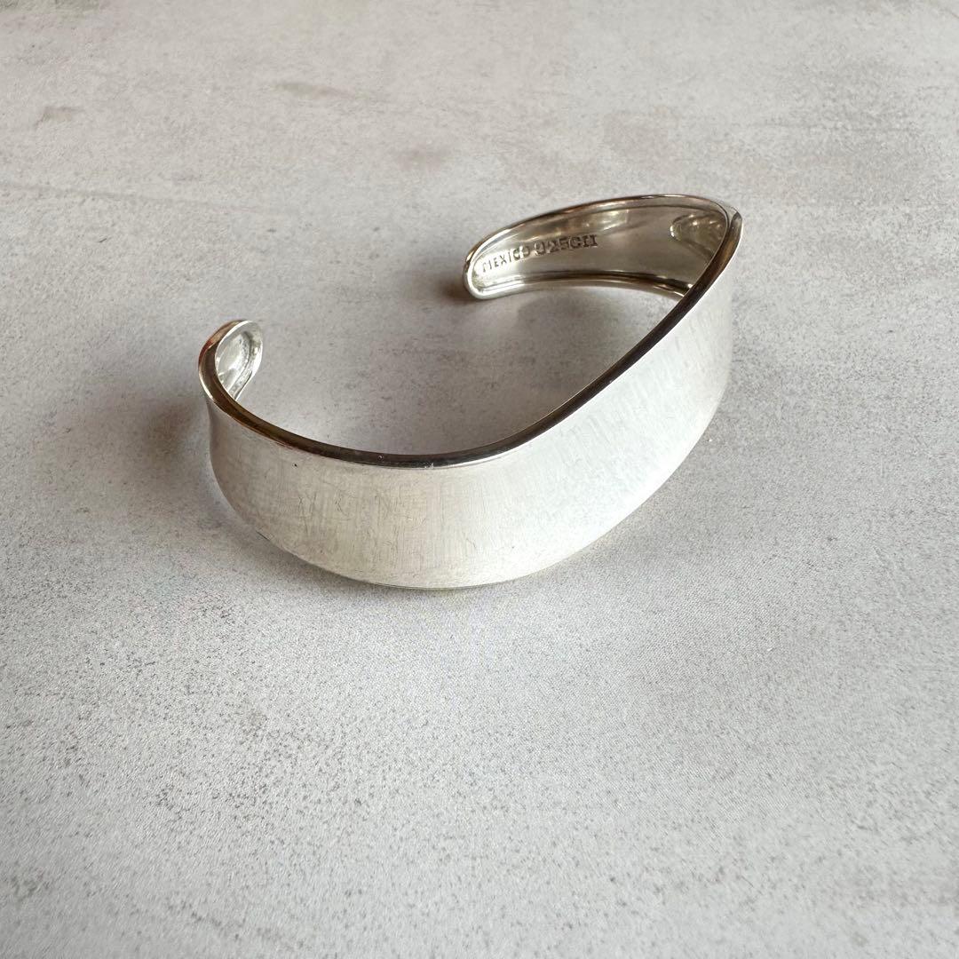 ヴィンテージ！Silver Wavy Cuff ブレスレット　#2