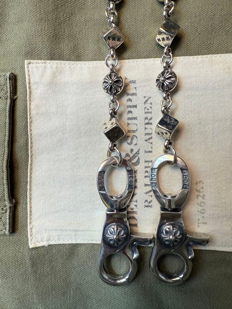 【Dice × Flower ウォレットチェーン】 重厚で存在感QBSZSZ09