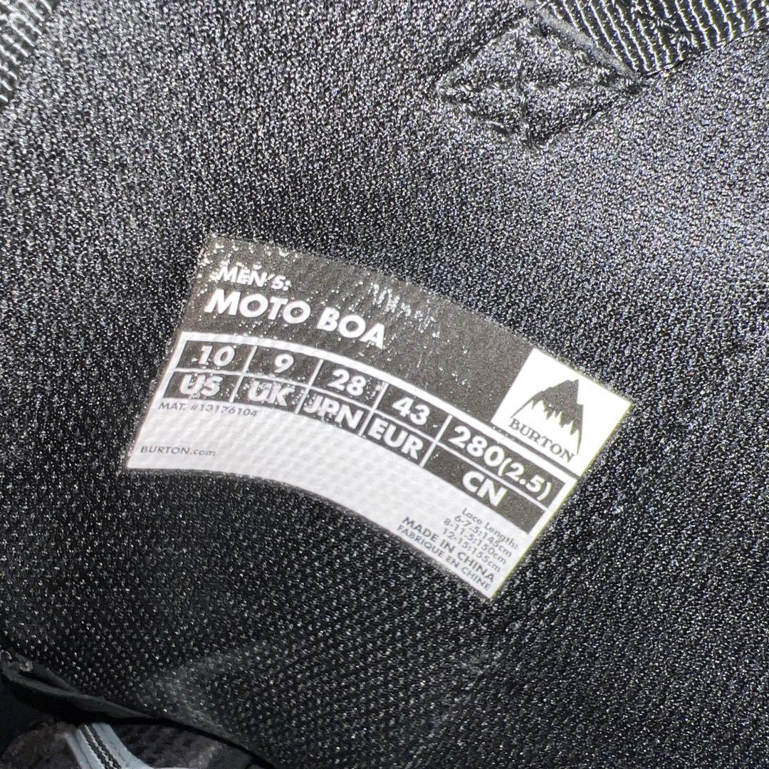 7-8回使用 人気サイズ28cm BURTON MOTO BOAスノボブーツ