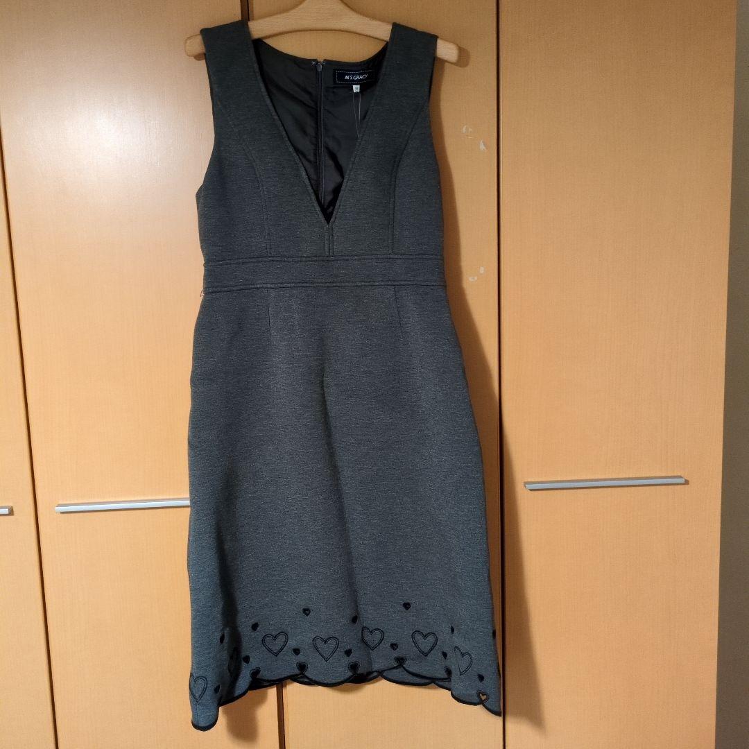 M'S GRACY グレー ノースリーブ ワンピース 38