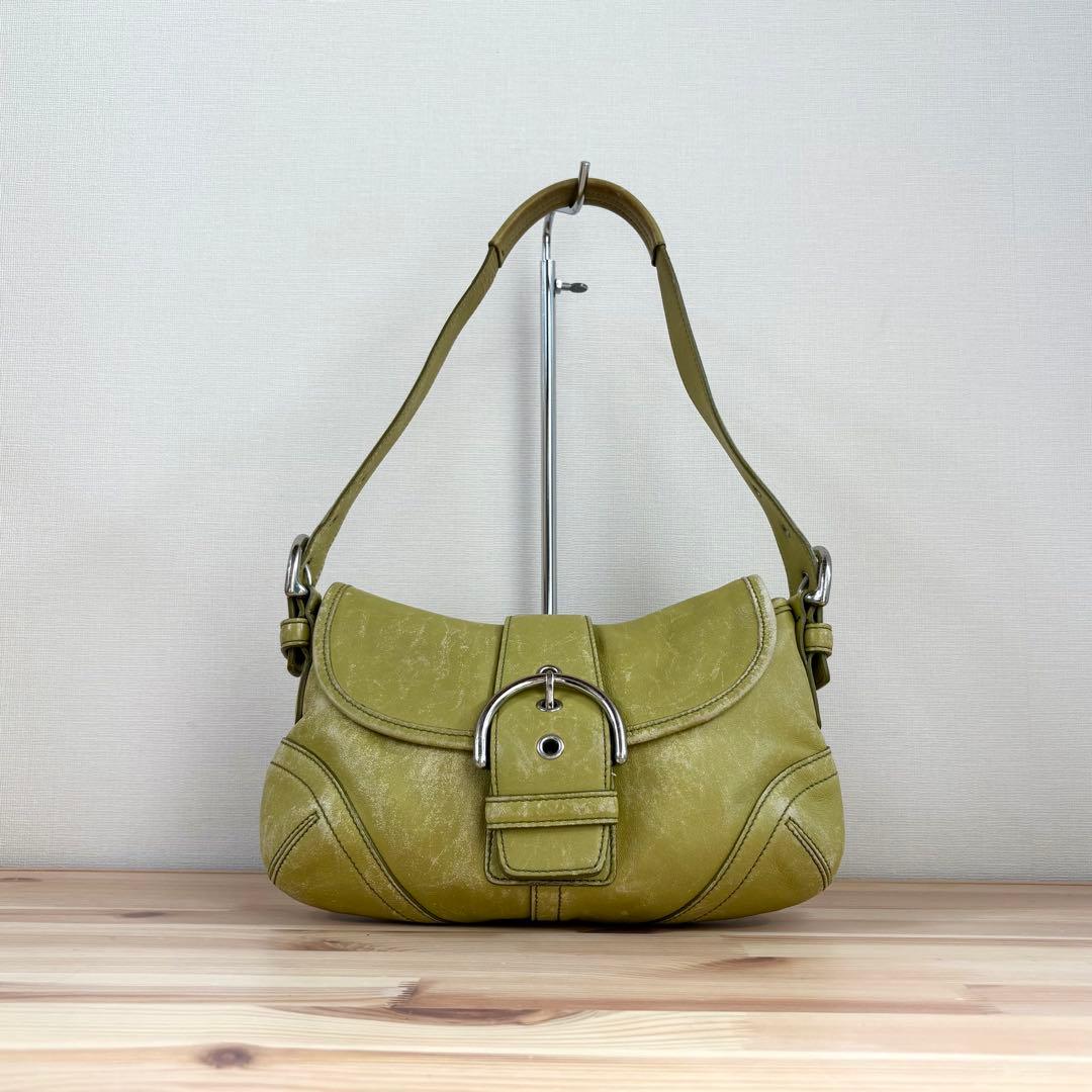バッグ Coach Leather Soho Shoulder Bag Leaf