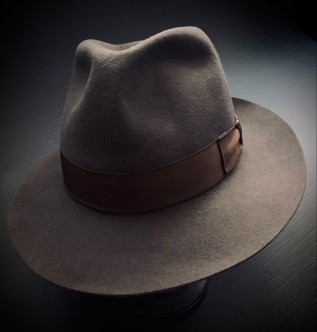 名門Borsalino 極上ライン！ラザートモデル　オールド品　¥10万程