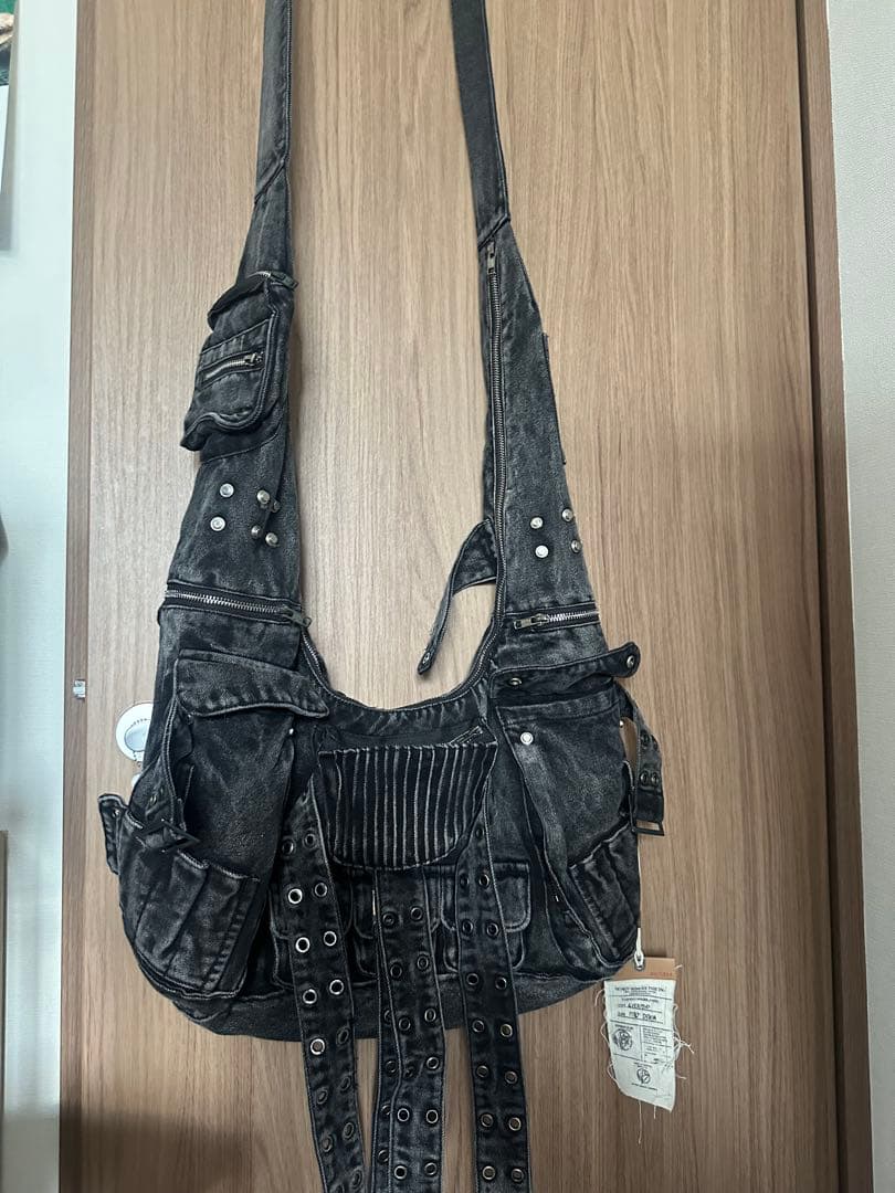 NO／FAITH STUDIOS DENIM MULTIPOCKET BAG