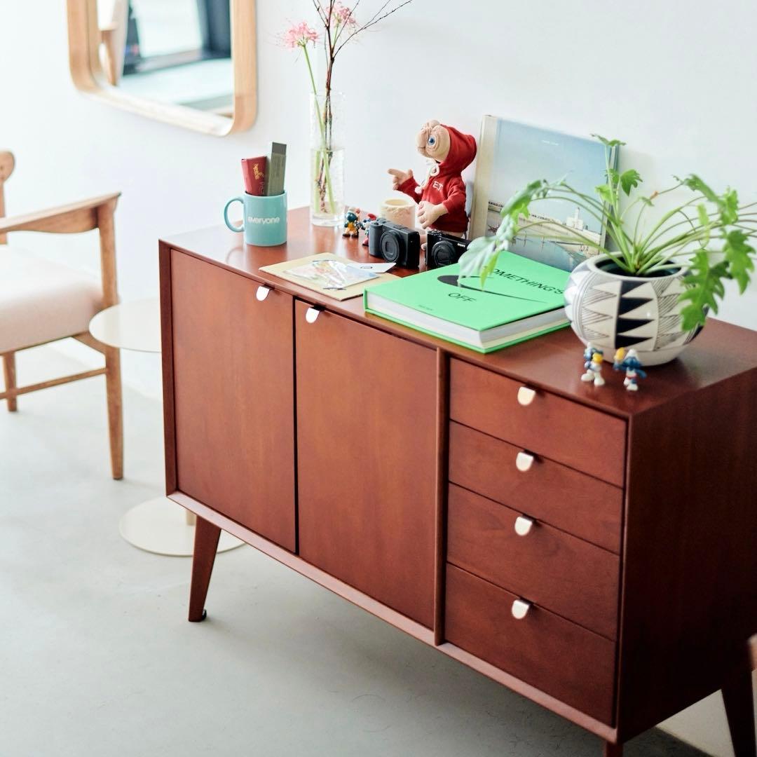 チェスト キャビネット タンス テレビ台 北欧ヴィンテージ風　110cm