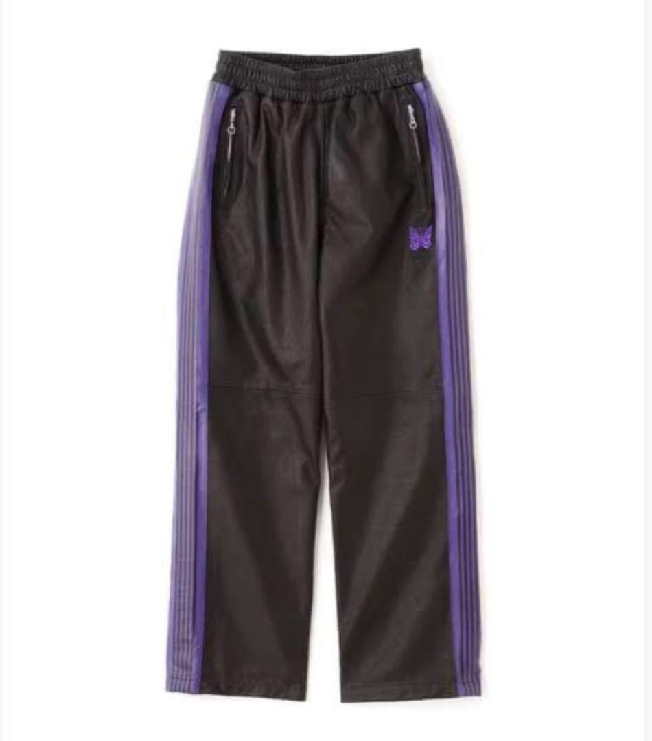 即完売・15万Schott × NEEDLES レザー トラックパンツ M