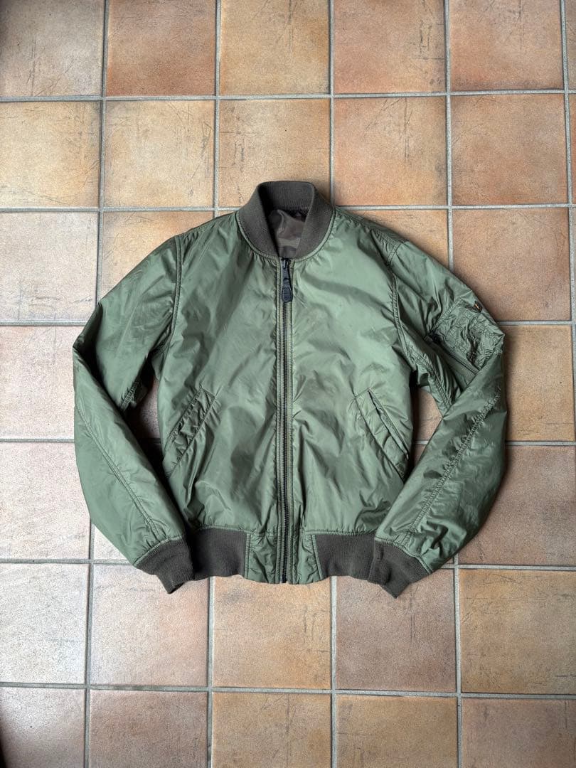 80s 90s ALPHA INDUSTRIES USA製 MA-1 カモ裏地