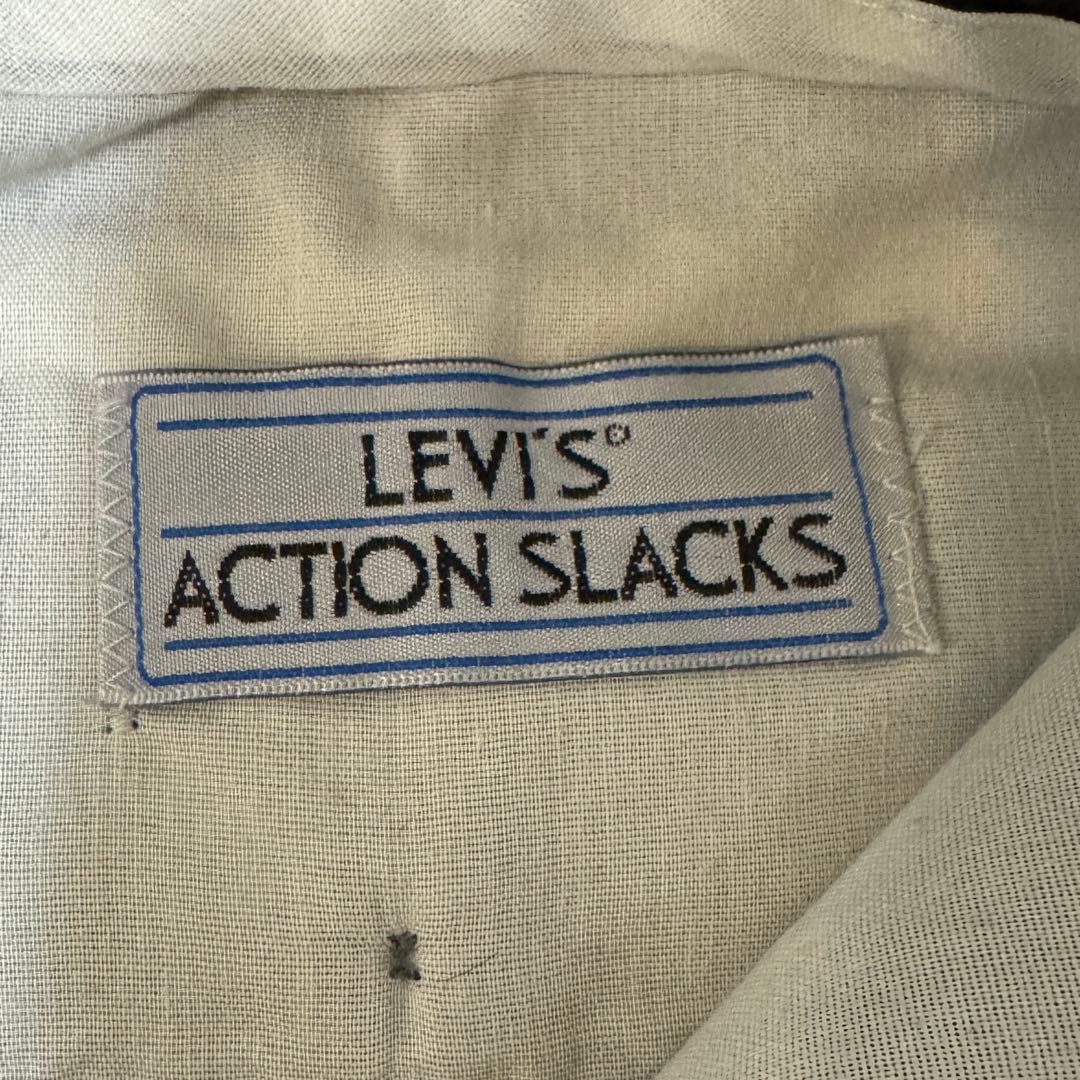 USA製 Levi's リーバイス アクションスラックス ブラック 黒 80s
