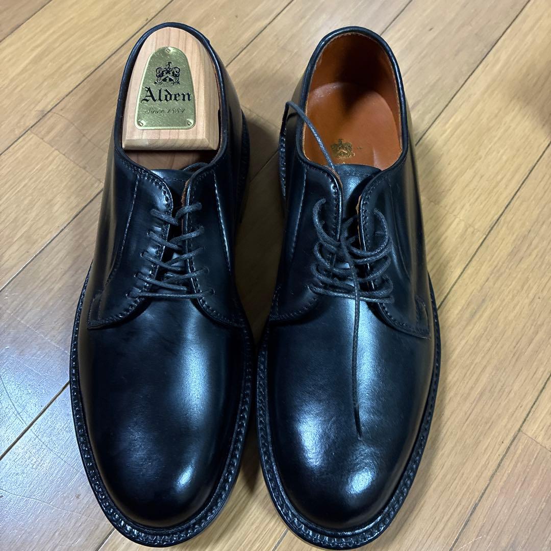 Alden（オールデン）9901 コードバン ブラックシューツリー付き