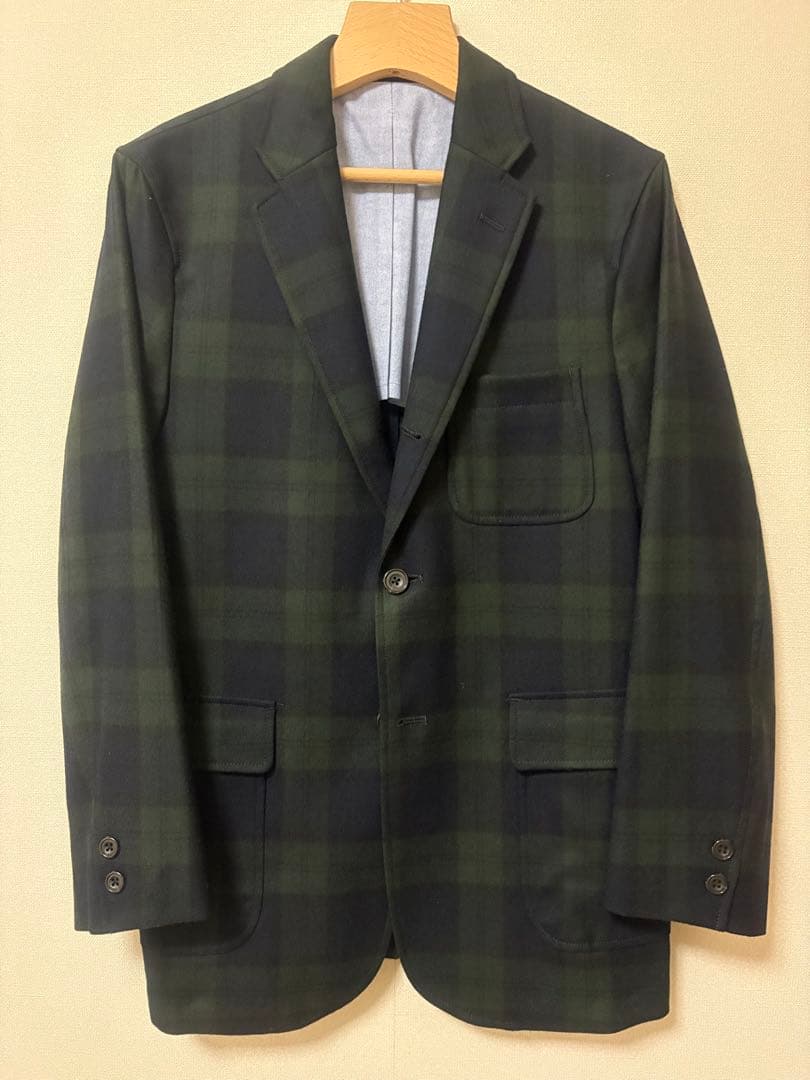 BEAMS PLUS フランネルウール ジャケット ブラックウォッチ　Sサイズ