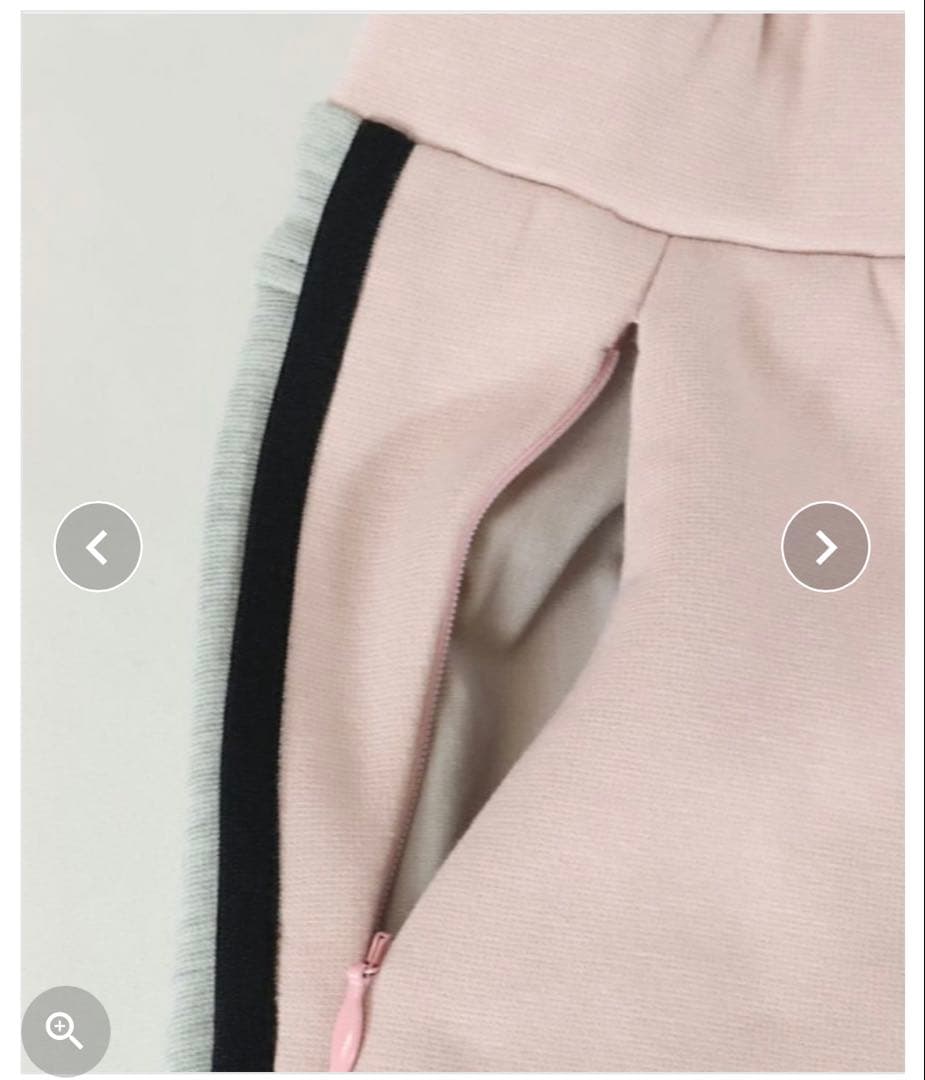 美品アルチビオ 裏起毛バイカラーパンツ ピンク 38 M スウェット